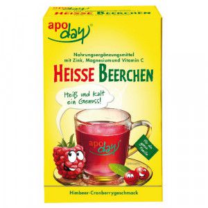 APODAY heiße Beerchen+Vit.C+Zink+Magnesium Pulver