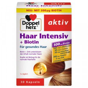 DOPPELHERZ Haar Intensiv+Biotin Kapseln